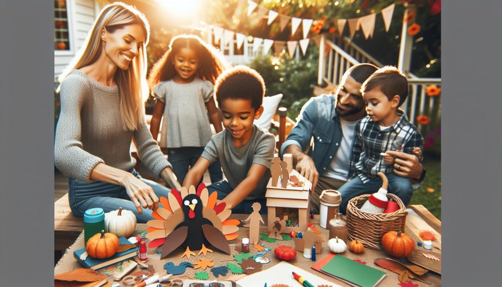 Turkey with Kids Face Craft: Thanksgiving Creativity Made Easy